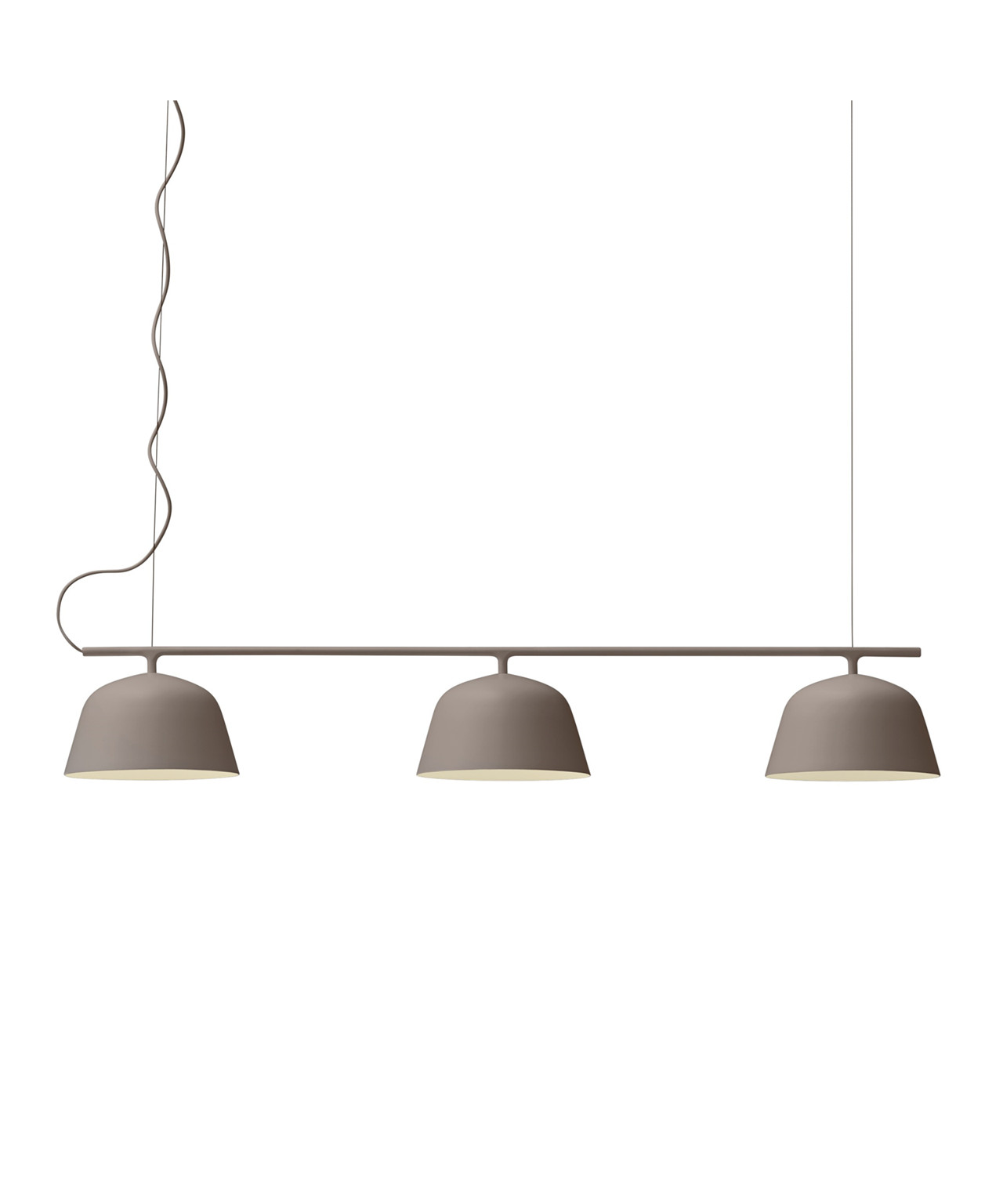 Image of Ambit Rail Pendelleuchte Taupe - Muuto bei Lampenmeister.ch